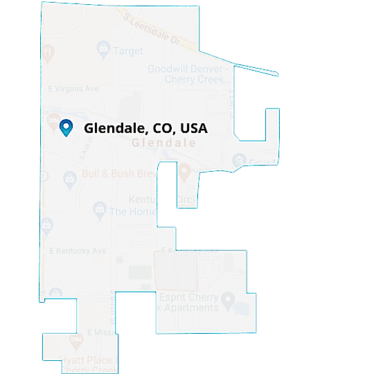 Glendale-CO-Map